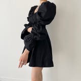 パフスリーブコットンミニワンピース【韓国ファッション】【春夏新商品】 | Doula Doula | 詳細画像14 