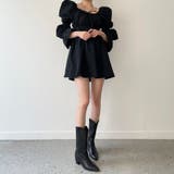 パフスリーブコットンミニワンピース【韓国ファッション】【春夏新商品】 | Doula Doula | 詳細画像16 