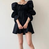 パフスリーブコットンミニワンピース【韓国ファッション】【春夏新商品】 | Doula Doula | 詳細画像18 