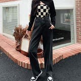 デザインウエストワイドデニムパンツ【韓国ファッション】【春夏新商品】 | Doula Doula | 詳細画像13 