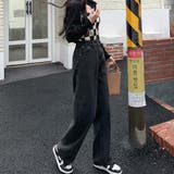 デザインウエストワイドデニムパンツ【韓国ファッション】【春夏新商品】 | Doula Doula | 詳細画像14 