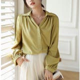 Vネックドレスシャツ【韓国ファッション】【春夏新商品】 | Doula Doula | 詳細画像2 