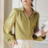 Vネックドレスシャツ【韓国ファッション】【春夏新商品】 | Doula Doula | 詳細画像12 