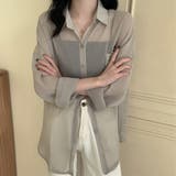 グリーン | オーバーサイズシアーシャツ【韓国ファッション】【春夏新商品】 | Doula Doula