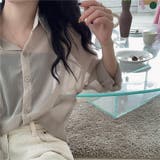 オーバーサイズシアーシャツ【韓国ファッション】【春夏新商品】 | Doula Doula | 詳細画像7 