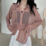 オーバーサイズシアーシャツ【韓国ファッション】【春夏新商品】 | Doula Doula | 詳細画像16 