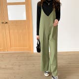 さらっとリラックス。Vネックサロペットワイドパンツ | Doula Doula | 詳細画像8 