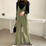 さらっとリラックス。Vネックサロペットワイドパンツ | Doula Doula | 詳細画像14 