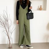 さらっとリラックス。Vネックサロペットワイドパンツ | Doula Doula | 詳細画像15 