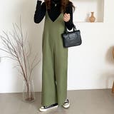 さらっとリラックス。Vネックサロペットワイドパンツ | Doula Doula | 詳細画像17 