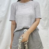 ヘルシーな肌見せ。クロシェニット半袖トップス サマーニット | Doula Doula | 詳細画像20