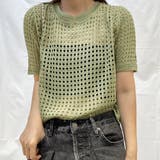 ヘルシーな肌見せ。クロシェニット半袖トップス サマーニット | Doula Doula | 詳細画像26
