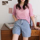 ヘルシーな肌見せ。クロシェニット半袖トップス サマーニット | Doula Doula | 詳細画像30 