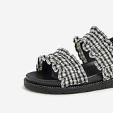 シャーリングフリルが新鮮。ギャザーフリルストラップサンダル スポーティー | Doula Doula | 詳細画像3