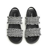 シャーリングフリルが新鮮。ギャザーフリルストラップサンダル スポーティー | Doula Doula | 詳細画像5