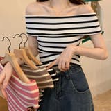 夏のマリンテイスト。オフショルボーダーニットソー | Doula Doula | 詳細画像7 