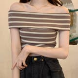 夏のマリンテイスト。オフショルボーダーニットソー | Doula Doula | 詳細画像15 