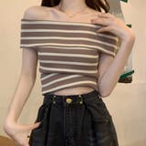 夏のマリンテイスト。オフショルボーダーニットソー | Doula Doula | 詳細画像16 