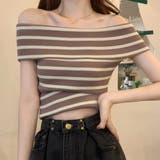 夏のマリンテイスト。オフショルボーダーニットソー | Doula Doula | 詳細画像17 