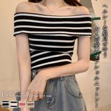 夏のマリンテイスト。オフショルボーダーニットソー | Doula Doula | 詳細画像1 