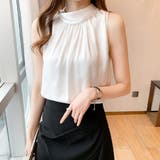 ホルターネック後ろリボンノースリーブブラウス【韓国ファッション】 | Doula Doula | 詳細画像7