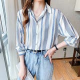 マルチストライプドレスシャツ【韓国ファッション】 | Doula Doula | 詳細画像2 