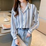 マルチストライプドレスシャツ【韓国ファッション】 | Doula Doula | 詳細画像6 