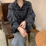 ショート丈チェックシャツ【韓国ファッション】 | Doula Doula | 詳細画像7 