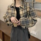 ショート丈チェックシャツ【韓国ファッション】 | Doula Doula | 詳細画像15 