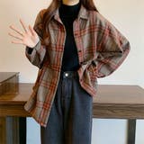 コーデュロイチェックシャツ【韓国ファッション】 | Doula Doula | 詳細画像4