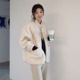 スタンドカラーボアジャケット【韓国ファッション】 | Doula Doula | 詳細画像23 
