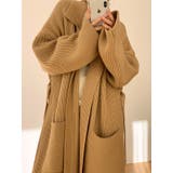 オープンカラーロングニットガウン【韓国ファッション】 | Doula Doula | 詳細画像4