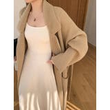 オープンカラーロングニットガウン【韓国ファッション】 | Doula Doula | 詳細画像5