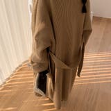 オープンカラーロングニットガウン【韓国ファッション】 | Doula Doula | 詳細画像14