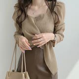 パフスリーブウエストマークブラウス【韓国ファッション】【春夏新商品】 | Doula Doula | 詳細画像8 