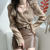 パフスリーブウエストマークブラウス【韓国ファッション】【春夏新商品】 | Doula Doula | 詳細画像9 