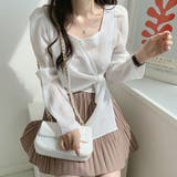 パフスリーブウエストマークブラウス【韓国ファッション】【春夏新商品】 | Doula Doula | 詳細画像17 