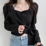 パフスリーブウエストマークブラウス【韓国ファッション】【春夏新商品】 | Doula Doula | 詳細画像23 