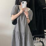 フリル衿背中あきリボンワンピース【韓国ファッション】 | Doula Doula | 詳細画像3 