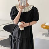 フリル衿背中あきリボンワンピース【韓国ファッション】 | Doula Doula | 詳細画像16 