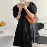 フリル衿背中あきリボンワンピース【韓国ファッション】 | Doula Doula | 詳細画像17 