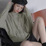 クルーネックケーブルニットセーター【韓国ファッション】 | Doula Doula | 詳細画像31