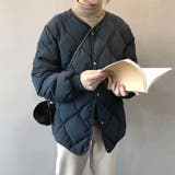 キルティングノーカラーダウンジャケット【韓国ファッション】 | Doula Doula | 詳細画像4 