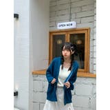 フロントジップニットブルゾン【韓国ファッション】【春夏新商品】 | Doula Doula | 詳細画像4 