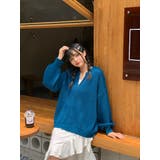 フロントジップニットブルゾン【韓国ファッション】【春夏新商品】 | Doula Doula | 詳細画像6 