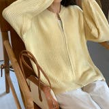 フロントジップニットブルゾン【韓国ファッション】【春夏新商品】 | Doula Doula | 詳細画像10 