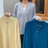 フロントジップニットブルゾン【韓国ファッション】【春夏新商品】 | Doula Doula | 詳細画像15 
