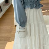 ティアードギャザーフレアロングスカート【韓国ファッション】【春夏新商品】 | Doula Doula | 詳細画像11 