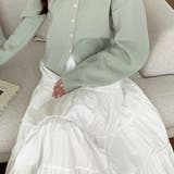 ティアードギャザーフレアロングスカート【韓国ファッション】【春夏新商品】 | Doula Doula | 詳細画像12 