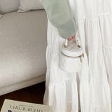 ティアードギャザーフレアロングスカート【韓国ファッション】【春夏新商品】 | Doula Doula | 詳細画像14 